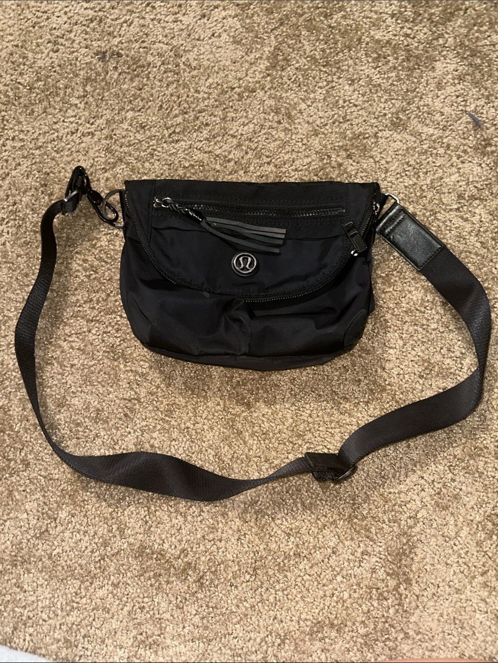 lululemon athletica Black Lululemon Festival Bag Crossbody Bag